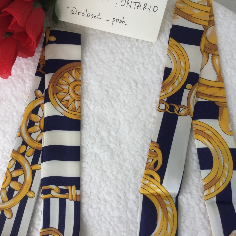 2pcs Twilly Scarves Handbag/ Handle Ribbon - Picture 6 of 11